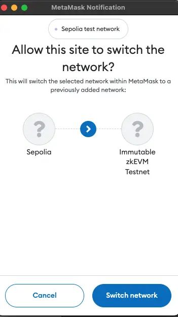 Switching network